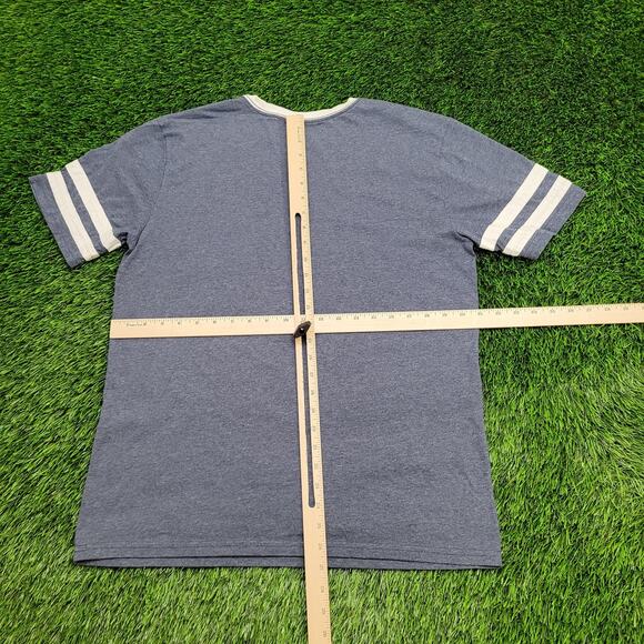 NIRVANA Rock Band Ringer Shirt M/L 21x26 Blueish Gray White - Picture 3 of 11